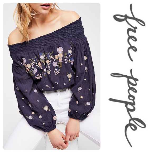 Free People Tops - New Free People Saachi Smocked Off-T-Shoulder Top
